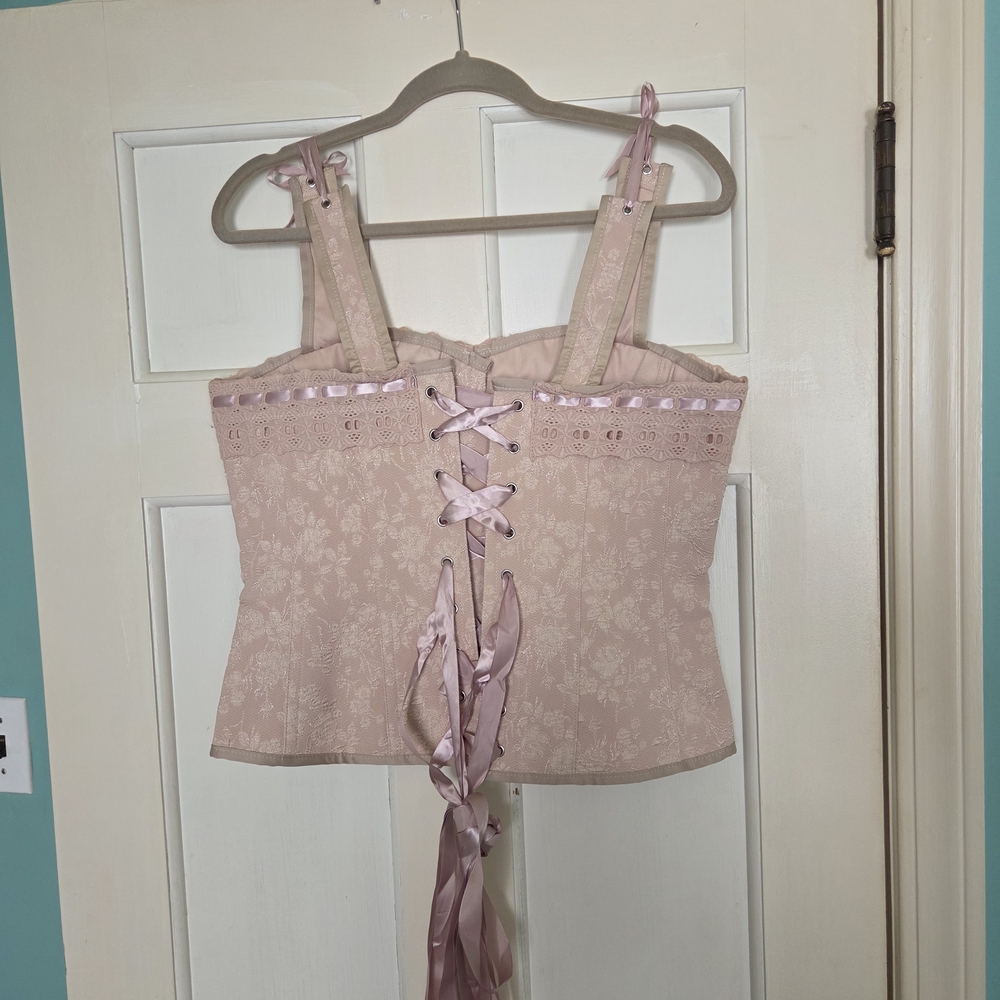 Corset Story Blush Lace-Trim Bustier Corset Top UK 18 (US 12) - Picture 4 of 7